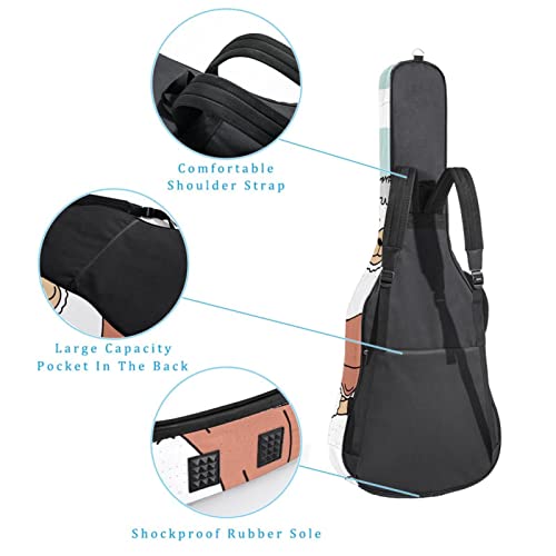 Housse de transport étanche pour guitare avec bandoulière réglable Jaune, Multicolore 02, 42.9×16.9×4.7 in, Organiseur… - Les Beatles, Paul McCartney, John Lennon, RIngo Starr, George Harrison Housse de transport étanche pour guitare avec bandoulière réglable Jaune, Multicolore 02, 42.9x16.9x4.7 in, Organiseur… – Image 4
