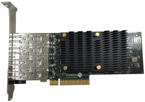 Chelsio T540-SO-CR 4-Port 1/10GbE, Low Profile Server Offload Adapter with PCI-E x8 Gen3, SFP+ Connector