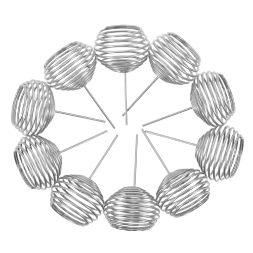 NULYLU 50pezzi Cestini Fertilizzanti in Acciaio Inossidabile Per Bonsai e Piante in Vaso Contenitori Nutrienti Precisi Per Giardino e Serra Design Antispreco Per Cura Ottimale Di Succulen