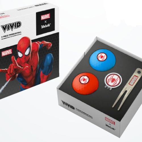 Volvik Coffret de Balles de Golf Pitch Spider Man