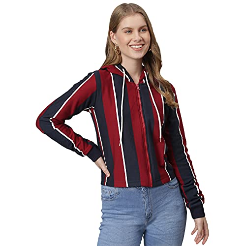 Image of Campus Sutra Women's Cotton Crew Neck Sweatshirt