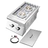 VEVOR Double Grilling Side Burners,...