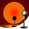 Sunset Projectielamp, zonsonderganglamp met USB, 180 graden draaibaar, romantische visuele sfeerverlichting voor slaapkamer, woonkamer