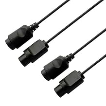 tesha N64 Controller Extension Cable, 4 Pack 6FT Extension Cord Compatible with Nintendo 64 N64 Controller