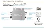 700W MPPT Solar Power Grid Tie Inverter IP65 NEMA3R Wodoodporny Wifi Control Micro Inverter Automatyczna Identyfikacja 120/230V DC do AC 230V Micro Inverter