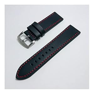 Horlogebandje Handgemaakte 8 Kleuren Horloge Accessoires Vintage Lederen 12mm 20mm 22mm 24mm 26mm Horlogeband Vrouwen Heren Horlogeband Horlogeband Vervanging (Color : C-5, Grootte : 24mm)