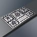 34 Inch Gas Cooktop Stainless Steel Built-in 5 Burners Gas Stovetop LPG/NG Convertible Gas Stove Top Dual Fuel Gas Hob DM5808
