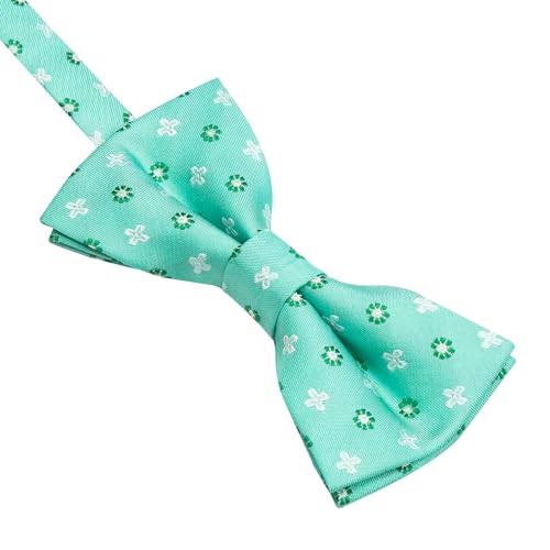 Image of HISDERN Bow Ties for Boys Pre Tied Toddler Bow Tie Adjustable Kids Bowties Clip On Fun Patterned Bowties for Wedding Party