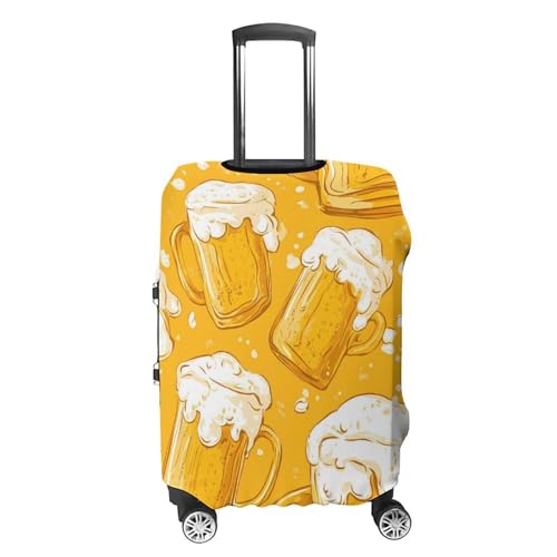 Beer Travel Luggage Cover Washable Anti-Scratch Baggage Suitcase Protector S3