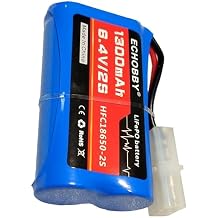 6.4V 2S 1300mAh LiFePO Battery KET-2P Nor Female Plug for RC Car Buggy Truck Racing Speed Boat KET-2P Rev Female Plug