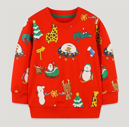 Boys Sweatshirts Casual Sweatshirts Cotton Sweatshirts Long Sleeve T-shirts Crew Neck Cartoon Tops for Boys-2743