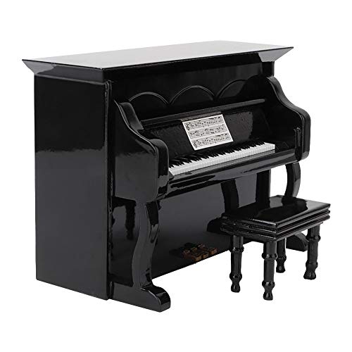 Piano Vertical Negro Premium para Músicos Profesionales, Piano de Acústico de para Práctica o Conciertos, Diseño Elegante para Decoración del Hogar