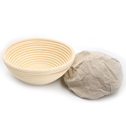 Xdlex Bread Proofing Baskets Set Of 1 5 Inch Round Shaped Dough Proofing Bowls W/Liners Perfect For Professional & Home Sourdough Bread Baking #TOP4