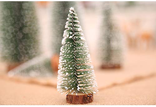 5 peças de decoração de mesa de árvore de Natal, conjunto de mini pinheiros de 10 a 30 cm, Natal 202