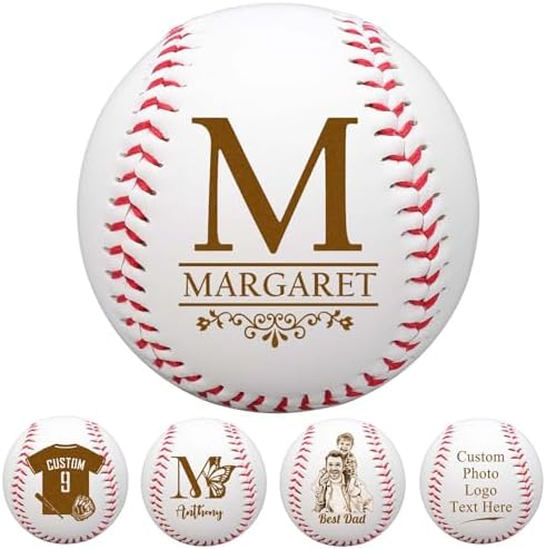 Personalized Baseball Custom Ball with Name Photo Logo Number Eng...