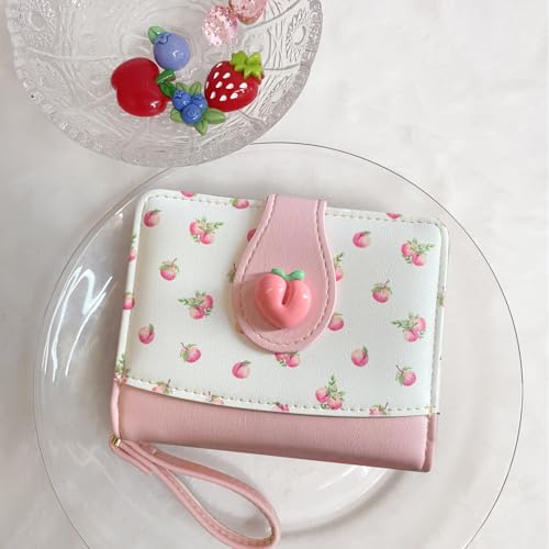 Image of Sunwel Fashion Girls Cutest Prints Wallet Card Slots Small Wallet with Zipper Coin Pouch Wallet for Women