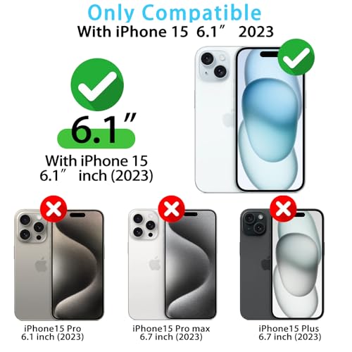 Skyseaco Blue Gingham Phone Case for iPhone 15, Shockproof TPU Cover - image 2