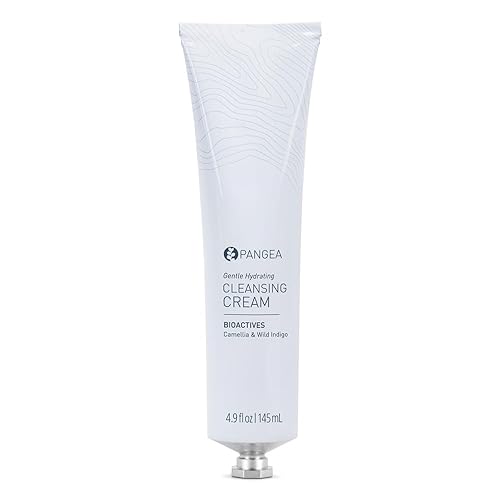 Pangea Organics Camellia & Wild Indigo Crema limpiadora hidratante  Fórmula nutritiva e hidratante rica en omega  Vegana, no tóxica, belleza limpia
