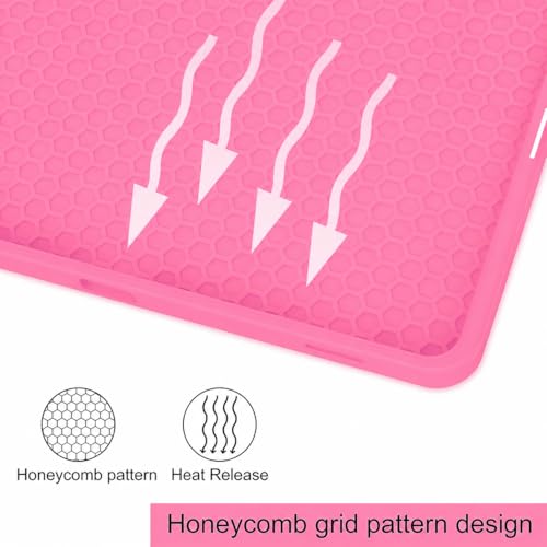 Image of ProElite Cover for Lenovo idea Tab 11 inch 2025 case Cover, Soft Flexible Flip Case Cover for Lenovo idea Tab 11 inch 2025 with Pen Holder [Recoil Series] - Hot Pink