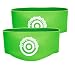 Unique Sports Youth Size Lace Bands Soccer Cleat Lace Cover and Lace Protector - Neon Green
