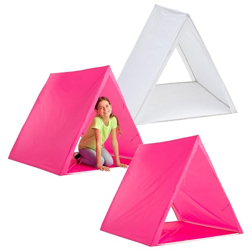 Fun Express Set of Sleepover Tents Kit Pink & White - 3 Pieces