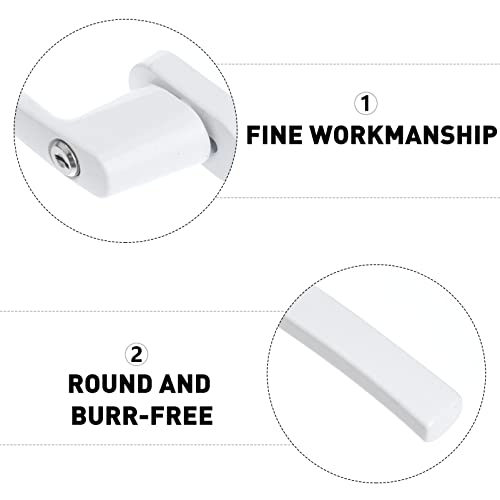 Wakauto Inside And Outside Entry Lever Two- End Lever Lock Zinc Alloy Entry Lever Home Security With Keys For Door Window #TOP3