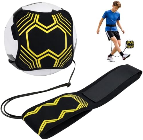 Soccer Kick Trainer with Adjustable Waist Belt, Solo Soccer Train...