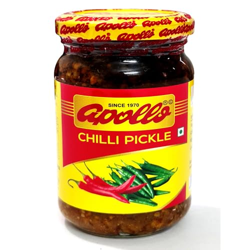 Apollo Green chilli pickle 400 gm : Amazon.in: Grocery & Gourmet Foods