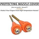 Pure Copper Glue Gun Nozzle 2.76" (70mm) Long 0.06" 0.08" 0.12" (1.5mm 2.0mm 3.0mm) Bore Diameter Thread Diameter 7/16 inch with Spanner and Protecting Jacket for Replacement 3Pcs/Set - Image 4