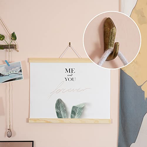 Image of Push Pin Picture Hooks Push Pin Hanger Picture Hanging Nails for Home Office Fabric Wall Wooden,15 Pack (Bronze)