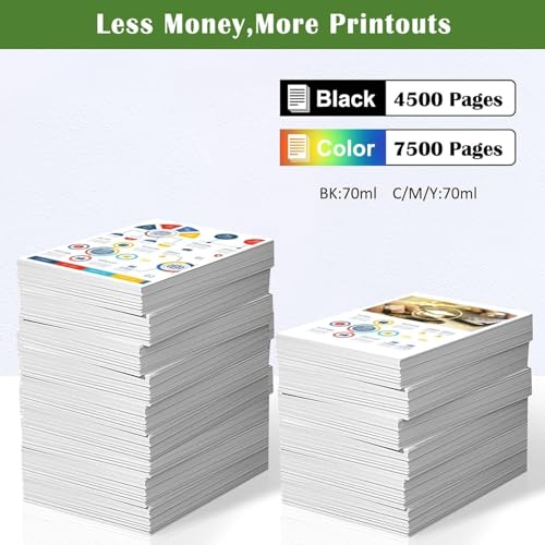 Image of KOSH 011 & 012 Refill Ink Bottle Compatible for Epson L8180 and L8160 Printers (6, BK C M Y GY PB Set)