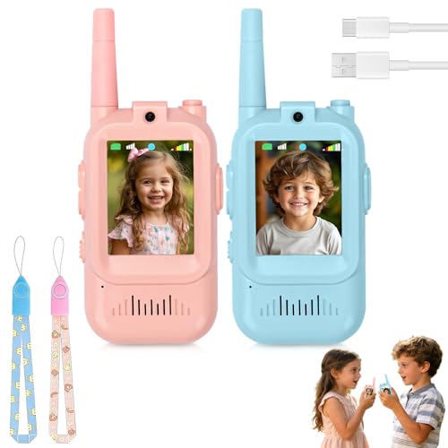 Walkie talkies recargables para niños: adiós a las pilas con cámara y largo alcance