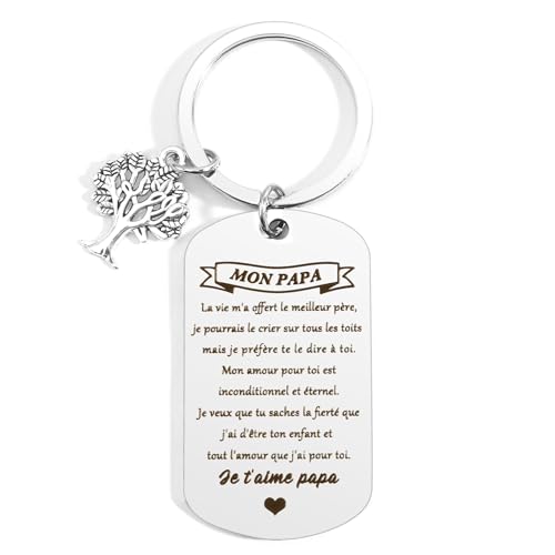 WRNZL - WRNZL Idee Papa Cadeau Fete des Peres Cadeau Noel Anniversaire Retraite Paques Halloween Merci Papa Original Utile Insolite Porte Clef
