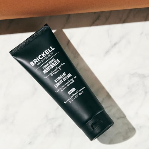 Brickell Men's Element Defense SPF45 Moisturizer for Men, Natural & Organic, Zinc Oxide Mineral Sunscreen, Hydrates and Protects Skin Against UVA/UVB Rays, 8 Ounce, Unscented - Image 4
