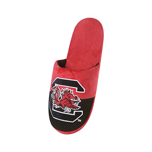 Image of FOCO Oklahoma Sooners NCAA Mens Team Logo Staycation Slippers