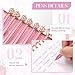 WAYTOSUC 12PCS Ballpoint Pens Set Bling Wedding Anniversary Crystal Metal Bling Ballpoint Pens Fancy Pens Birthday Bridal Shower Return Gifts for Women Girls School Pink Office Supplies(Pink,12)