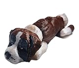 Flexibabies Cute Mini Puppy Fully Articulated 3D Printed 3' Baby Dog Fidget Toy Choose Your Breed Dog Carrier Available (Saint Bernard)