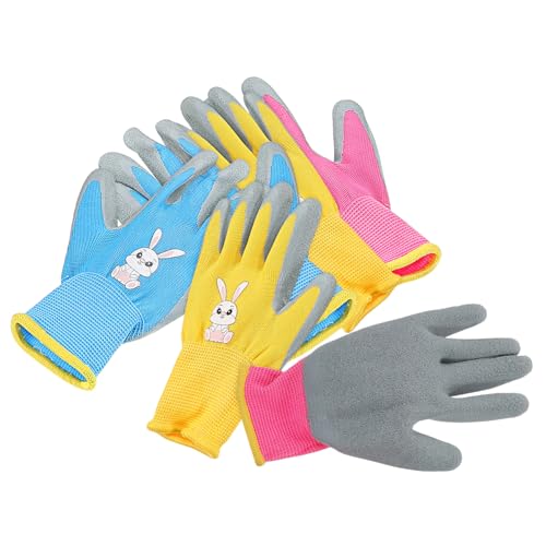 FUNOMOCYA Children's Protective Gloves 3 Pack Boys and Girls Beach Gloves for Toddlers Boys and Girls
