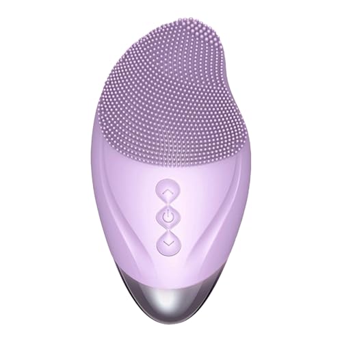 Cleansing Facial Brush - Soft Silicone Face Cleansing Brush - Vibrating Rechargeable Waterproof Skin Care Tool For Firming, Enhances Product Absorption