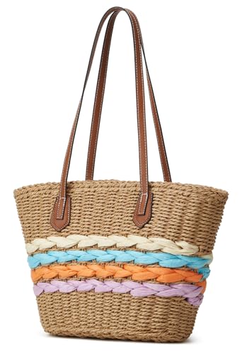 Bolsa Tote de paja para mujer verano 2026 miniatura 2