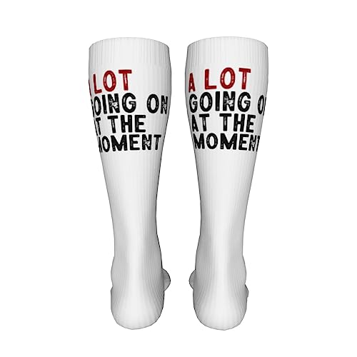A Lot Going On At The Moment Knee High Socks For Women Long Tube Socks Athletic Compression Socks Unisex High Socks Girls4