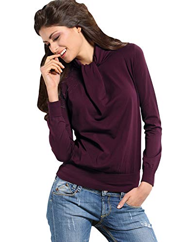 SENSI' Maglia Donna Scollo Ascot Manica Lunga