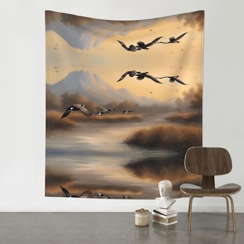 Tapisserie murale canards sauvages BROLEO finition soignée