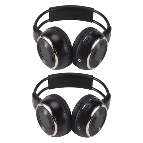 Rastapulz 2X Schwarz Infrarot Funk-Kopfhörer