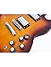 KGD Relic SG Sunburst Guitar,Mahogany Body and Neck,Rosewood Fingerboard,Bone Nut,6-String Relic Heavy Metal Guitar,Professional/Electric Guitars for Adults (Sunburst)
