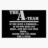 LAD Studio The A Team 1983 Window Bumper Sticker Decal 5""