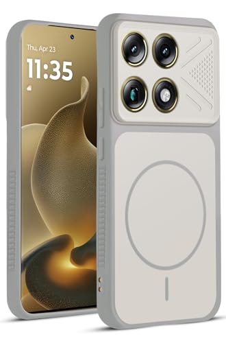 Image of Mr. Case Back Cover for Motorola Signature | Ring Design Protective Case with Camera Cut Protection | Anti Slip Grip | Shockproof Mobile Cover - Grey-White