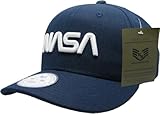 Rapid Dominance NAS5-WO-NVY Worm NASA Deluxe Cap; Navy - One Size
