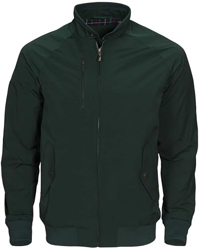 HARVEST Veste Harrington unisexe pour adulte (taille M) (vert forêt), vert forêt