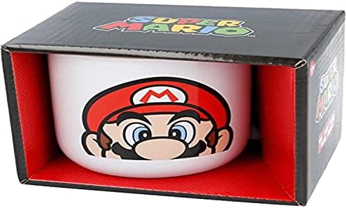 Stor Ceramic Mug Breakfast 400 ml Super Mario in Gift Box, Black, Medium image 2